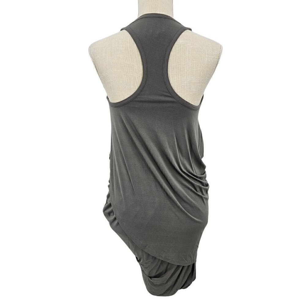 Rag & Bone Adelaide Racerback Mini Dress Gray Women’s Size 4 Ruched Bodycon - Picture 2 of 10